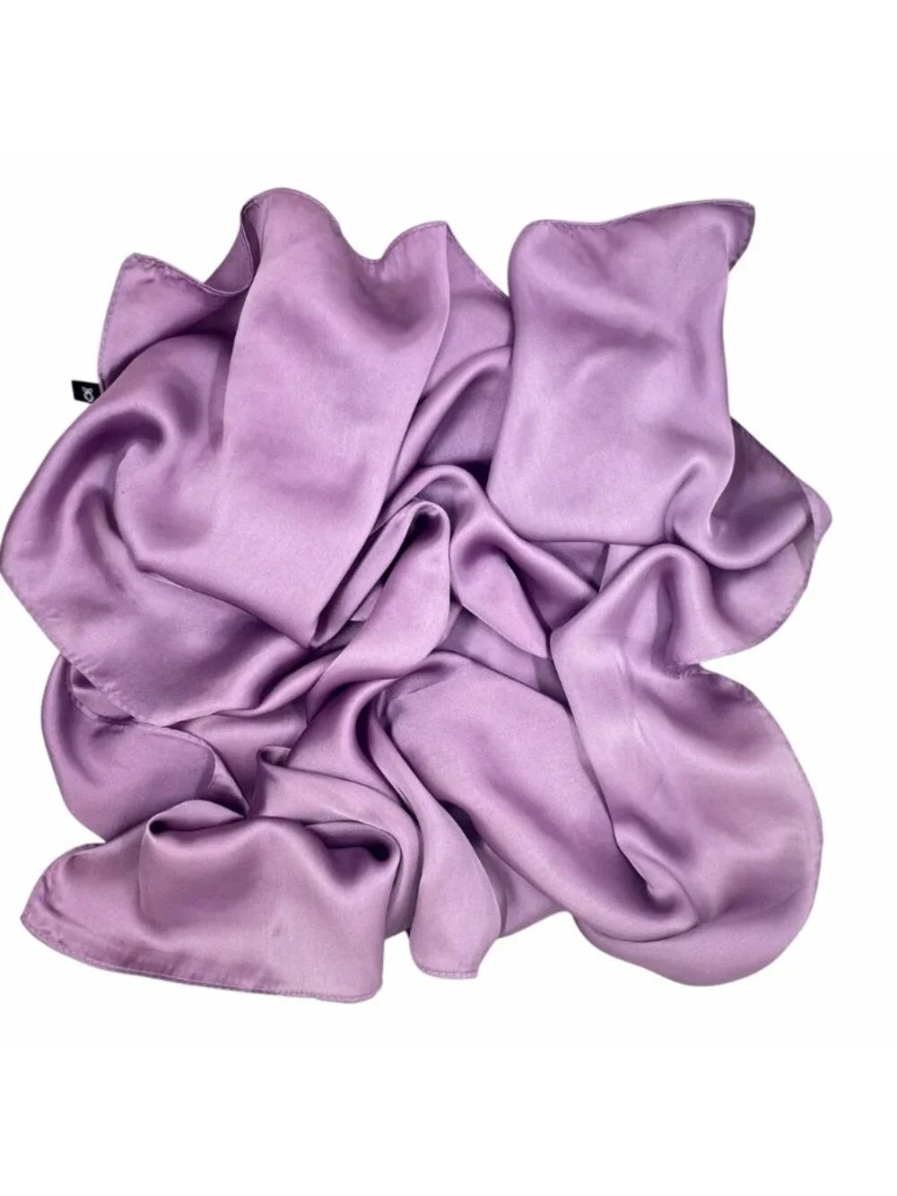 ✨Elegant Bandana Square Silky Scarf Lavender Solid Wrap Versatile Shawl Wrap New